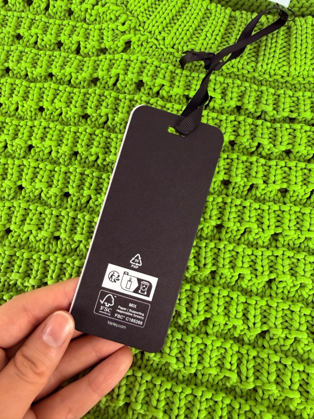 Varley Jenson Open Stitch Knit Vest in Apple Green - Picture 4 of 7